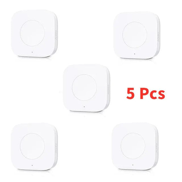 Planet Gates 3 Pcs Aqara Sensor Smart Wireless Mini Switch Key Zigbee Connection Remote One Key Control Button Home Security Mihome Homekit