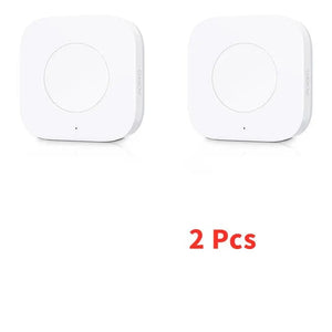 Planet Gates 3 Pcs Aqara Sensor Smart Wireless Mini Switch Key Zigbee Connection Remote One Key Control Button Home Security Mihome Homekit