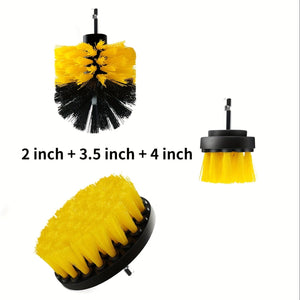 Planet Gates 3 PCS Drill Brush Set 7pcs Drill Brush Attachment Set, Power Scrubber Wash Cleaning Brushes Tool Kit, All Purpose Drill Brush With Extension For Grout Floor, Tub Shower Tile, Bathroom, Kitchen Surface And Car