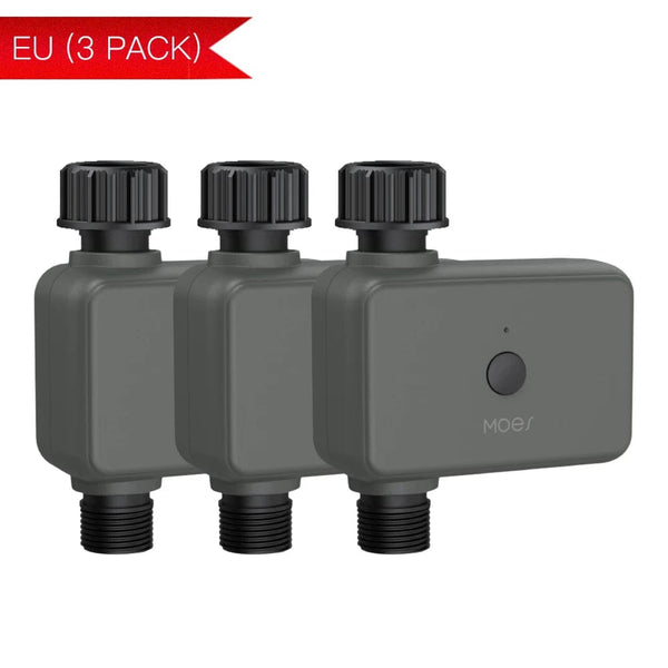 Planet Gates 3 Pcs EU / CHINA MOES Smart Bluetooth Garden Watering Valve Tuya Irrigation Timers Remote controller filter washable Programmable Timed Sprinkler