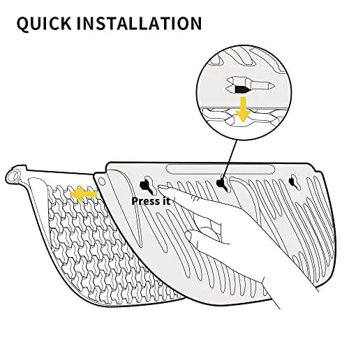 Planet Gates 3 Pcs PETKIT Baffle for Emptying Cat Litter,One Click Cat Litter Remover Exclusive for PETKIT PuraMax Self-Cleaning Cat Litter Box 3Pc