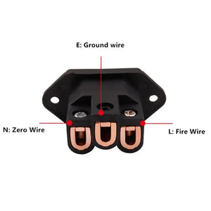 Planet Gates 3 Pin AC Power Plug Connector IEC Inlet Socket Consumer Electronics DIY HIFI Amplifier Electrical Audio Interface Panel Mount