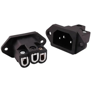 Planet Gates 3 Pin AC Power Plug Connector IEC Inlet Socket Consumer Electronics DIY HIFI Amplifier Electrical Audio Interface Panel Mount