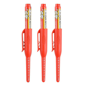 Planet Gates 3 Red 1/3/6pcs 45mm Multi-purpose Long Head Markers Pen Deep Hole Marker Pens for Woodworking Tile Decoration Red/Black/Blue Ink