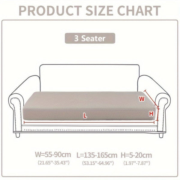 Planet Gates 3 Seater / Creamy White 1pc Waterproof Elastic Four Seasons Universal Stretch Sofa Cover, Simple Modern Style Non-slip Sofa Slipcover, Living Room Sofa Protector Couch Cover Suitable For Office Home Decor