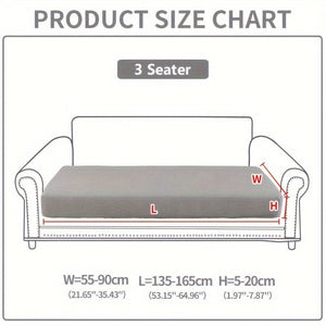 Planet Gates 3 Seater / Light Gray 1pc Waterproof Elastic Four Seasons Universal Stretch Sofa Cover, Simple Modern Style Non-slip Sofa Slipcover, Living Room Sofa Protector Couch Cover Suitable For Office Home Decor