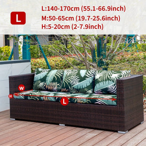 Planet Gates 3-seater Sofa / Green Forest 1pc Outdoor Printed Animal Leaves Floral Boho Style Coconut Printed Sofa Cover Couch Cover Furniture Protective Cover Home Decor Sofa Protector