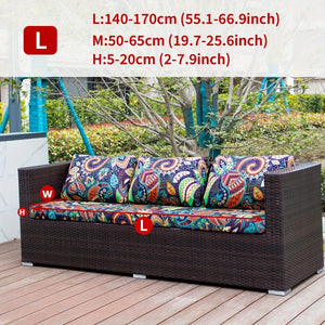 Planet Gates 3-seater Sofa / Pleis Pattern 1pc Outdoor Printed Animal Leaves Floral Boho Style Coconut Printed Sofa Cover Couch Cover Furniture Protective Cover Home Decor Sofa Protector
