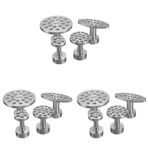 Planet Gates 3 Sets Car Body Paintless Dent Hail Buckle Aluminum Alloy Glue Puller Tabs Remover Automobile Repair Set Paint Dent Repair Tool