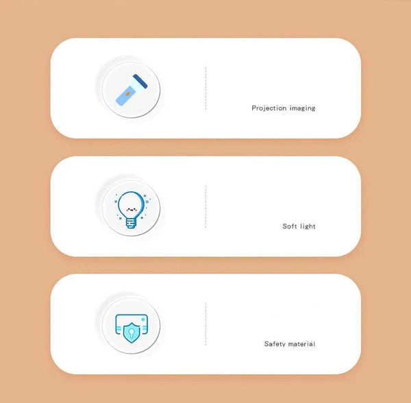 Planet Gates 3 slide blue Flashlight Projector for Kids Baby Sleeping Story Book Torch Lamp Toy Early Education Toy Holiday Christmas Gift Light Up Toy