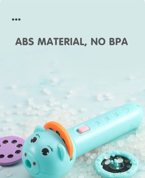 Planet Gates 3 slide blue Flashlight Projector for Kids Baby Sleeping Story Book Torch Lamp Toy Early Education Toy Holiday Christmas Gift Light Up Toy