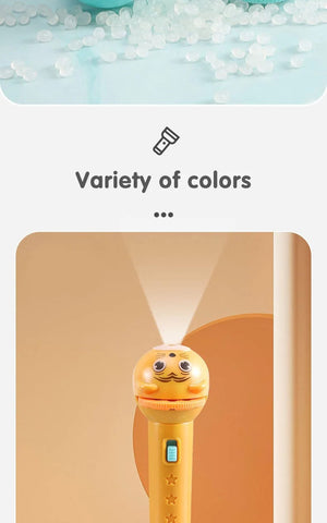 Planet Gates 3 slide blue Flashlight Projector for Kids Baby Sleeping Story Book Torch Lamp Toy Early Education Toy Holiday Christmas Gift Light Up Toy