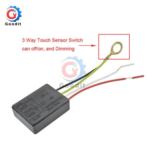 Planet Gates 3 way / Russian Federation AC 220V 1A Electrical Equipment Table light Parts On/off 1 Way Touch Control Sensor Desk light Parts Touch for Bulb Lamp Switch