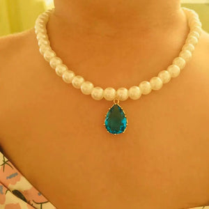 Planet Gates 3 YWZIXLN 2021 Trend Elegant Jewelry Wedding Big Pearl Necklace For Women Fashion White Imitation Pearl Choker Necklace N0179