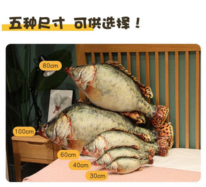 Planet Gates 30-100cm Simulation Funny Fish Plush Toys Stuffed Soft Animal Carp Plush Pillow Creative Sleep Cushion for Kids Girls Xmas Gift
