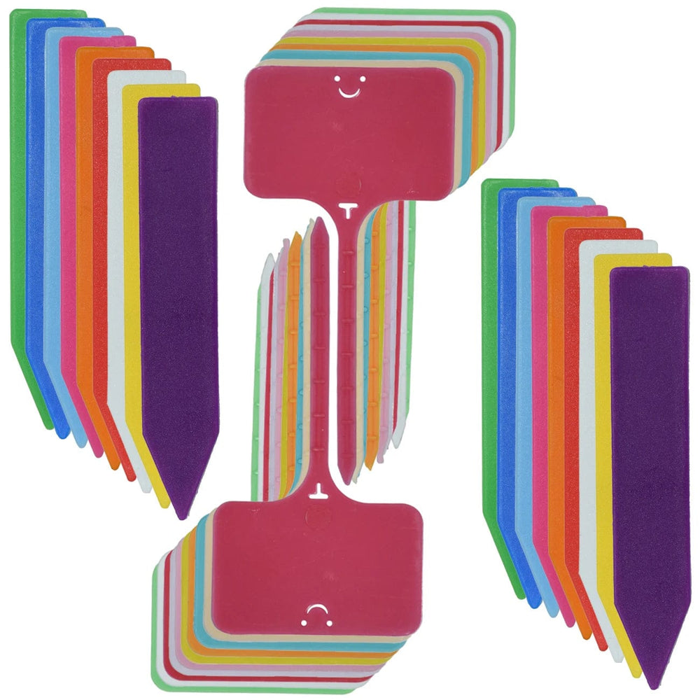 Planet Gates 30-100pcs Garden Waterproof Re-usable Plant Labels T-type Sign Tags Plastic Markers Record Plate Flower Vegetables Potted Stakes
