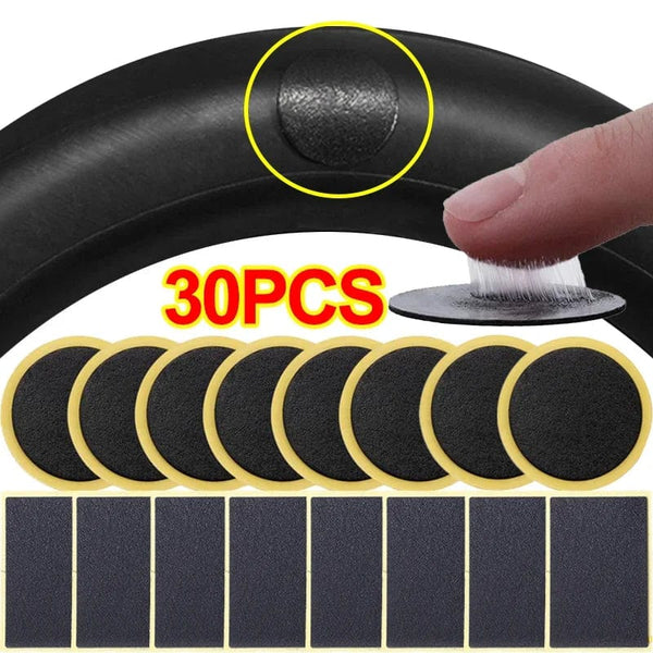Planet Gates 30/10Pcs Tire Repair Patches Car Motorcycle Bike Tire Repair Tools Glue-free Protection Adhesive Quick Drying Bicycle Tyre Patch
