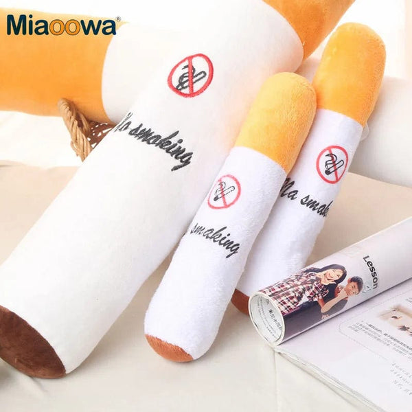 Planet Gates 30-110cm Funny Smoking Cylindrical Sleeping Cigarette Pillow Smulation Plush Toys Fashion Boyfriend Birthday Gift