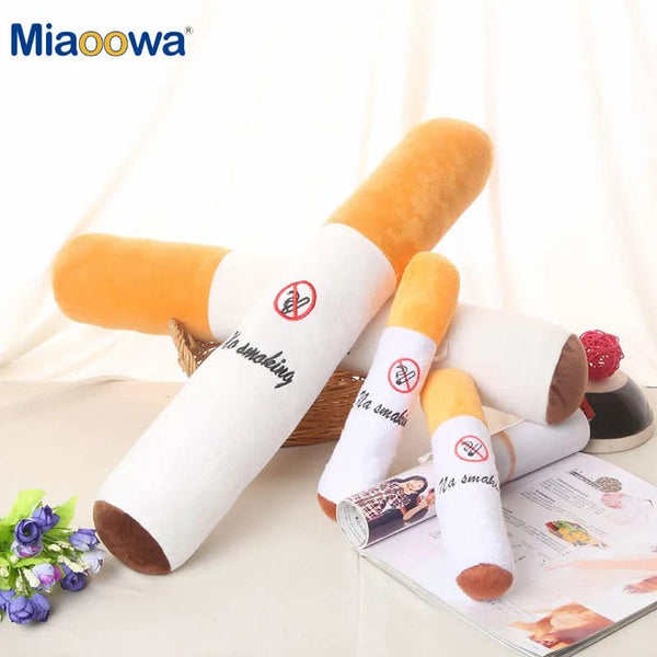Planet Gates 30-110cm Funny Smoking Cylindrical Sleeping Cigarette Pillow Smulation Plush Toys Fashion Boyfriend Birthday Gift