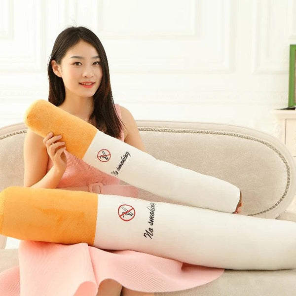 Planet Gates 30-110cm Funny Smoking Cylindrical Sleeping Cigarette Pillow Smulation Plush Toys Fashion Boyfriend Birthday Gift