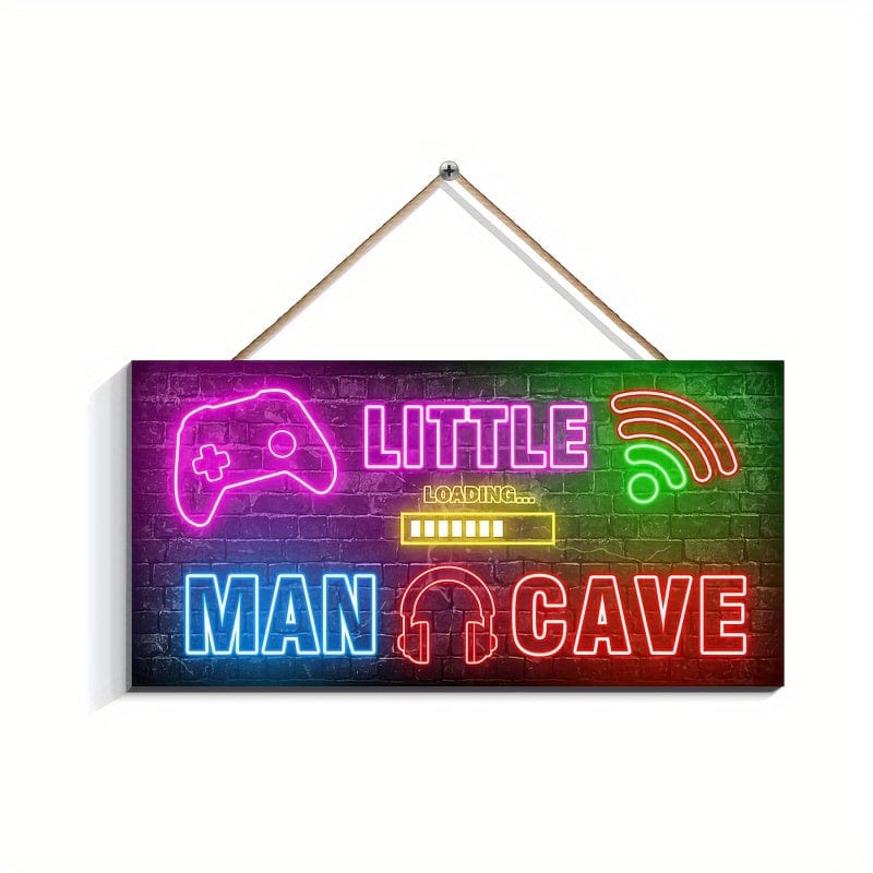 Planet Gates 30*15/11.8*5.9in 1pc (30*15cm/11.8*5.9in) Electronic Game Room Sign, Youth Decorative Game Wall Art Neon Light Color Game Room Decoration Game Sign - Youth Room Decoration Hanging Decoration