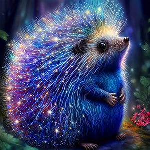 Planet Gates 30*30cm 1 set, Glowing Hedgehog 5D Diamond Painting Kit for Adults - DIY Embroidery Craft for Home Wall Decor - Full Drill Diamonds - Perfect for Beginners