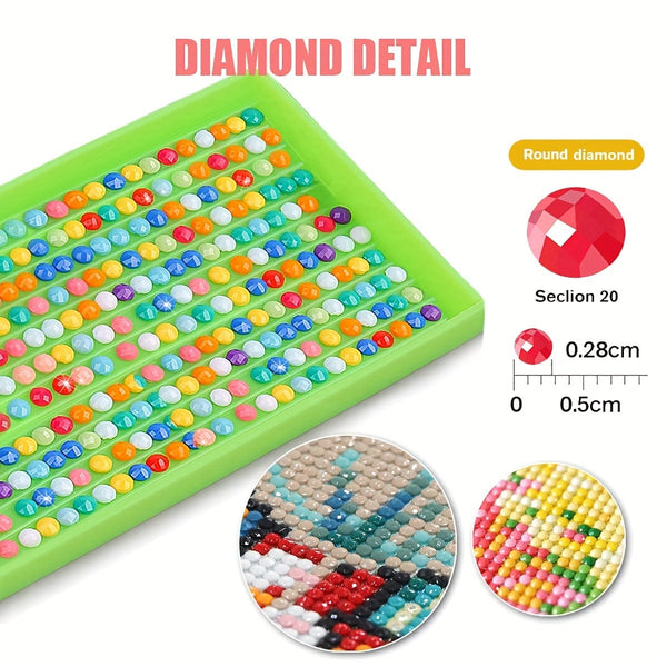 Planet Gates 30*30cm 1 set, Glowing Hedgehog 5D Diamond Painting Kit for Adults - DIY Embroidery Craft for Home Wall Decor - Full Drill Diamonds - Perfect for Beginners