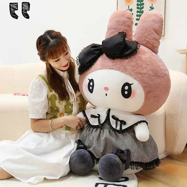 Planet Gates 30/40cm New Sanrio Dark Gothic Melody Plush Toy Dolls Children's Birthday Gift Plushies Kuromi Doll Pillow Gifts for Kids