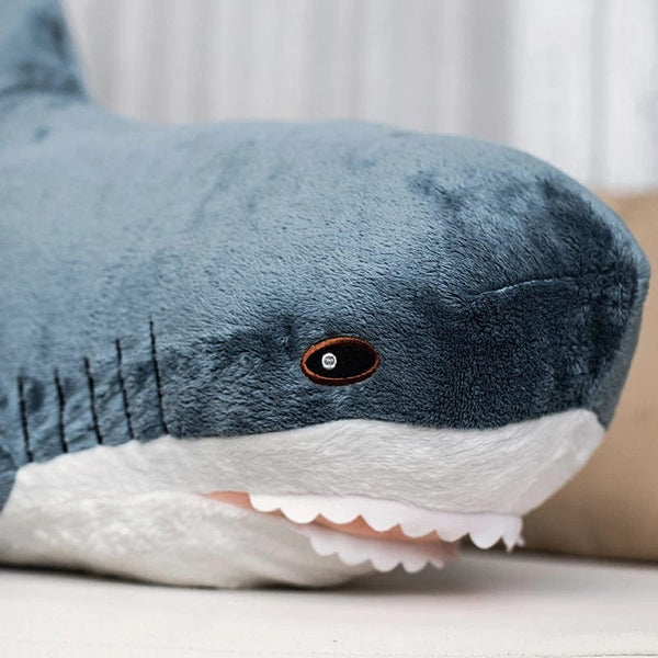 Planet Gates 30/45/60/80CM Popular Shark Plush Toys Simulation Shark Dolls Stuffed Soft Animal Reading Pillow Cushion for Baby Kids