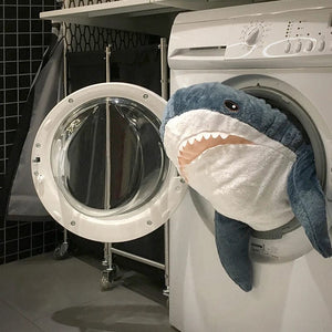 Planet Gates 30/45/60/80CM Popular Shark Plush Toys Simulation Shark Dolls Stuffed Soft Animal Reading Pillow Cushion for Baby Kids