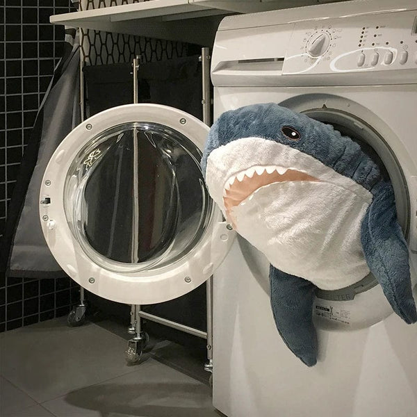 Planet Gates 30/45/60/80CM Popular Shark Plush Toys Simulation Shark Dolls Stuffed Soft Animal Reading Pillow Cushion for Baby Kids