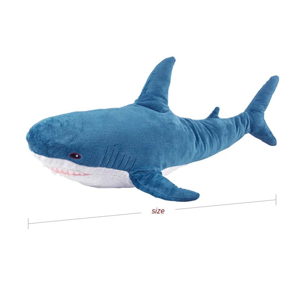 Planet Gates 30/45/60/80CM Popular Shark Plush Toys Simulation Shark Dolls Stuffed Soft Animal Reading Pillow Cushion for Baby Kids