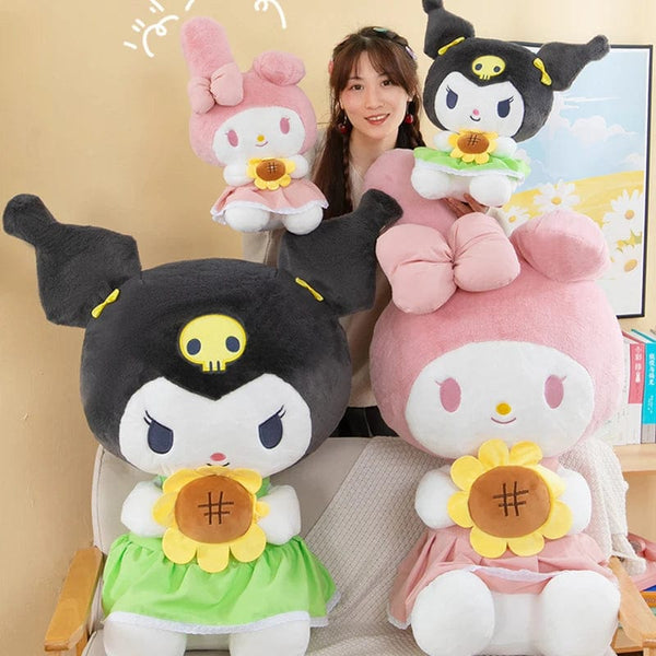 Planet Gates 30/45cm Sanrio Kuromi Melody Cinnamoroll sunflower Cartoon Cute Plush Stuffed Toys Plushie Soft Dolls Pillow Birthday Gifts kids