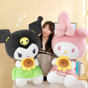 Planet Gates 30/45cm Sanrio Kuromi Melody Cinnamoroll sunflower Cartoon Cute Plush Stuffed Toys Plushie Soft Dolls Pillow Birthday Gifts kids