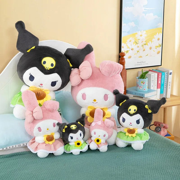 Planet Gates 30/45cm Sanrio Kuromi Melody Cinnamoroll sunflower Cartoon Cute Plush Stuffed Toys Plushie Soft Dolls Pillow Birthday Gifts kids