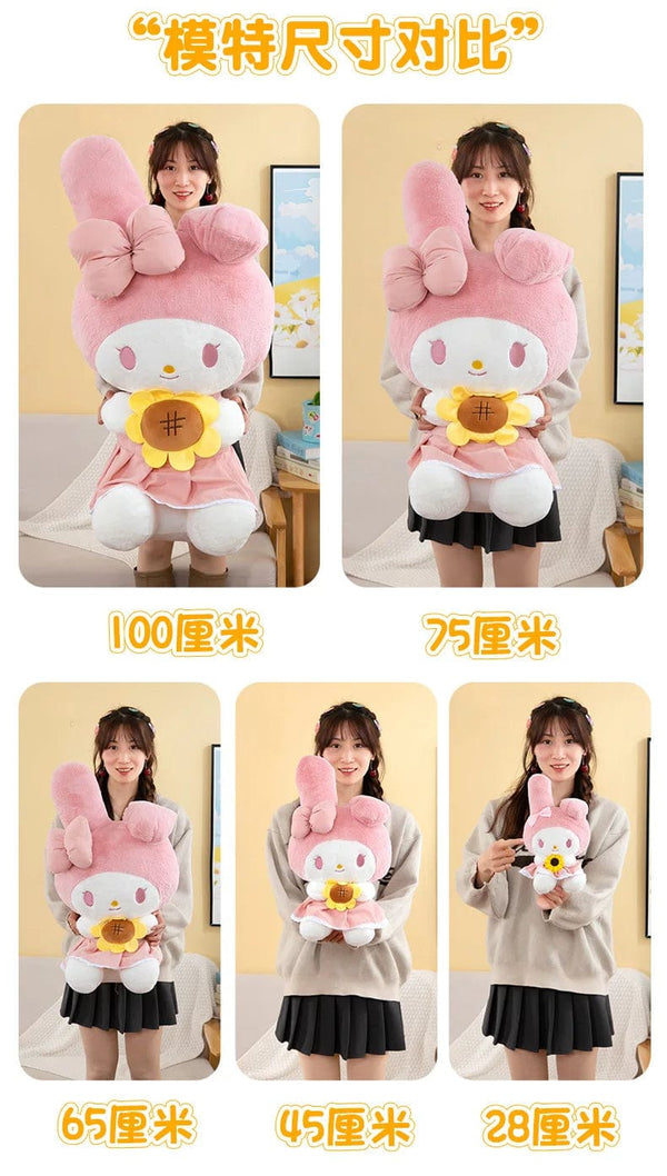Planet Gates 30/45cm Sanrio Kuromi Melody Cinnamoroll sunflower Cartoon Cute Plush Stuffed Toys Plushie Soft Dolls Pillow Birthday Gifts kids