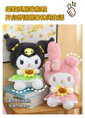 Planet Gates 30/45cm Sanrio Kuromi Melody Cinnamoroll sunflower Cartoon Cute Plush Stuffed Toys Plushie Soft Dolls Pillow Birthday Gifts kids