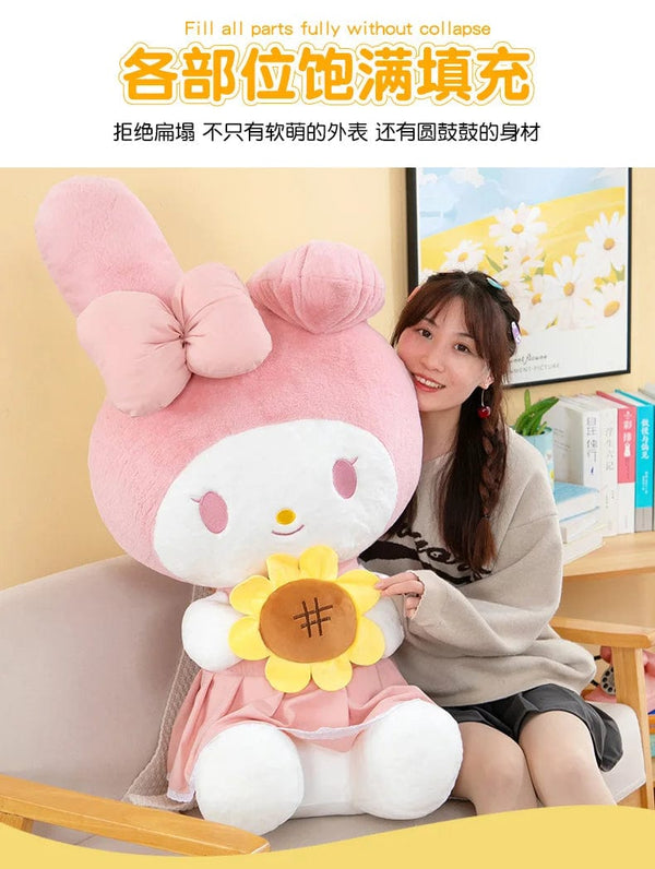 Planet Gates 30/45cm Sanrio Kuromi Melody Cinnamoroll sunflower Cartoon Cute Plush Stuffed Toys Plushie Soft Dolls Pillow Birthday Gifts kids