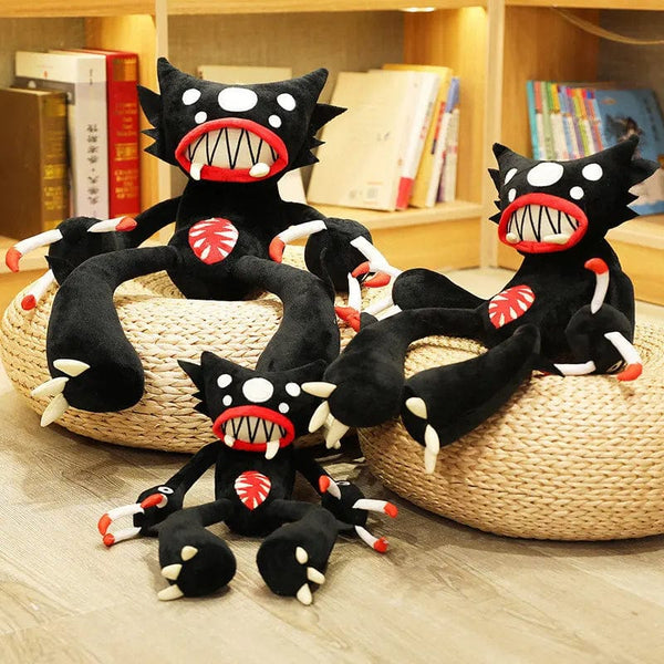 Planet Gates 30-50cm Soft Spider Monster Creative Black Poppy Plush Toy Stuffed Animal Doll for Pet Boyfriend Kid Son Birthday Funny Gift