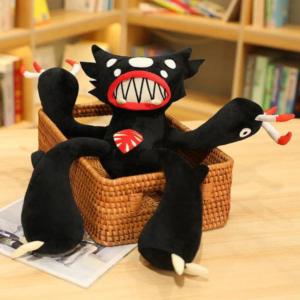 Planet Gates 30-50cm Soft Spider Monster Creative Black Poppy Plush Toy Stuffed Animal Doll for Pet Boyfriend Kid Son Birthday Funny Gift