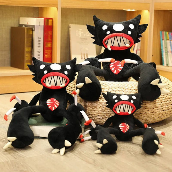 Planet Gates 30-50cm Soft Spider Monster Creative Black Poppy Plush Toy Stuffed Animal Doll for Pet Boyfriend Kid Son Birthday Funny Gift
