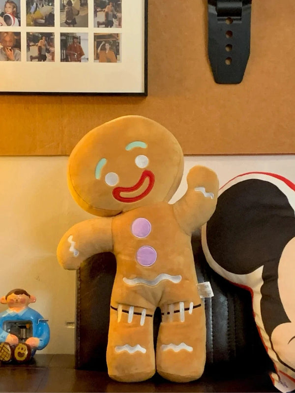 Planet Gates 30-60cm Cartoon Gingerbread Man Plush Toys Biscuit Shrek Stuffed Baby Appease Doll Biscuits Man Pillow Reindeer For Kids Gift