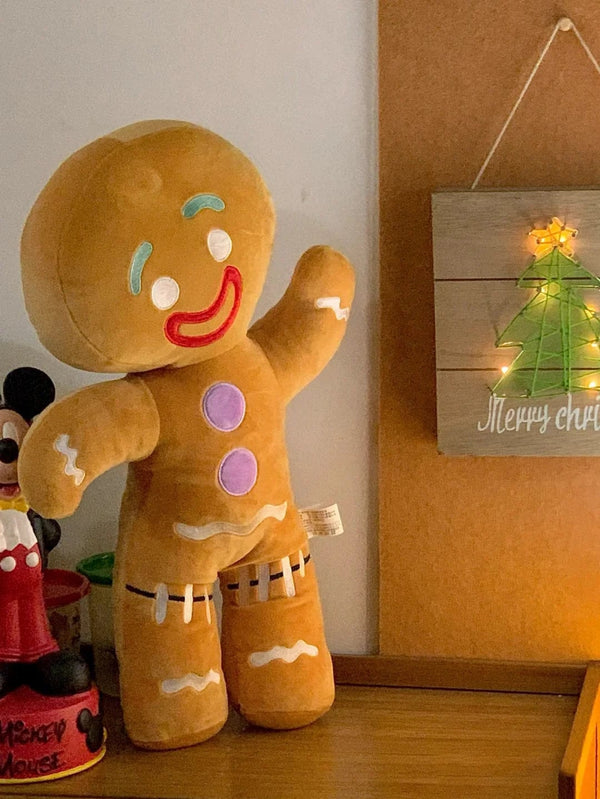Planet Gates 30-60cm Cartoon Gingerbread Man Plush Toys Biscuit Shrek Stuffed Baby Appease Doll Biscuits Man Pillow Reindeer For Kids Gift