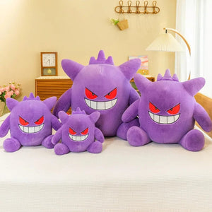 Planet Gates 30-65cm Gengar Peluche Pokemon Plush Toys Anime Stuffed Toy Doll Kawaii Gengar Pendant Clip Soft Stuffed Plush Doll Gift for Kid