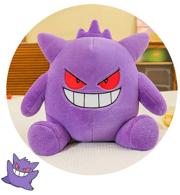 Planet Gates 30-65cm Gengar Peluche Pokemon Plush Toys Anime Stuffed Toy Doll Kawaii Gengar Pendant Clip Soft Stuffed Plush Doll Gift for Kid