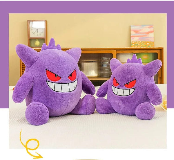 Planet Gates 30-65cm Gengar Peluche Pokemon Plush Toys Anime Stuffed Toy Doll Kawaii Gengar Pendant Clip Soft Stuffed Plush Doll Gift for Kid