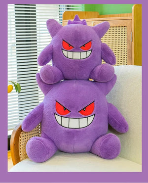 Planet Gates 30-65cm Gengar Peluche Pokemon Plush Toys Anime Stuffed Toy Doll Kawaii Gengar Pendant Clip Soft Stuffed Plush Doll Gift for Kid