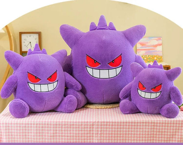 Planet Gates 30-65cm Gengar Peluche Pokemon Plush Toys Anime Stuffed Toy Doll Kawaii Gengar Pendant Clip Soft Stuffed Plush Doll Gift for Kid