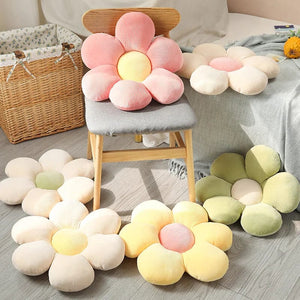 Planet Gates 30-65cm Kawaii Colorful Flower Plush Pillow Cushion Soft Sunflower Plant Mat Stuffed Sofa Bed Sleeping Back Cushion Decor Gifts