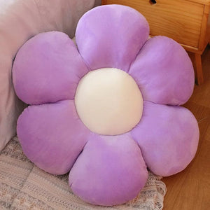 Planet Gates 30-65cm Kawaii Colorful Flower Plush Pillow Cushion Soft Sunflower Plant Mat Stuffed Sofa Bed Sleeping Back Cushion Decor Gifts